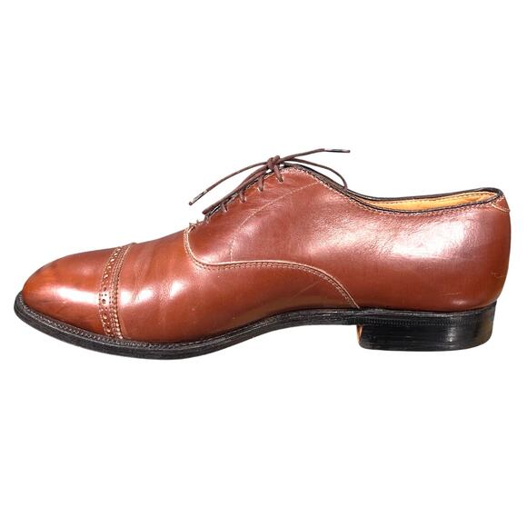 Alden Men\'s 900 Brown Leather Lace Up Cap Toe Oxfords Size US 9 D main image 9